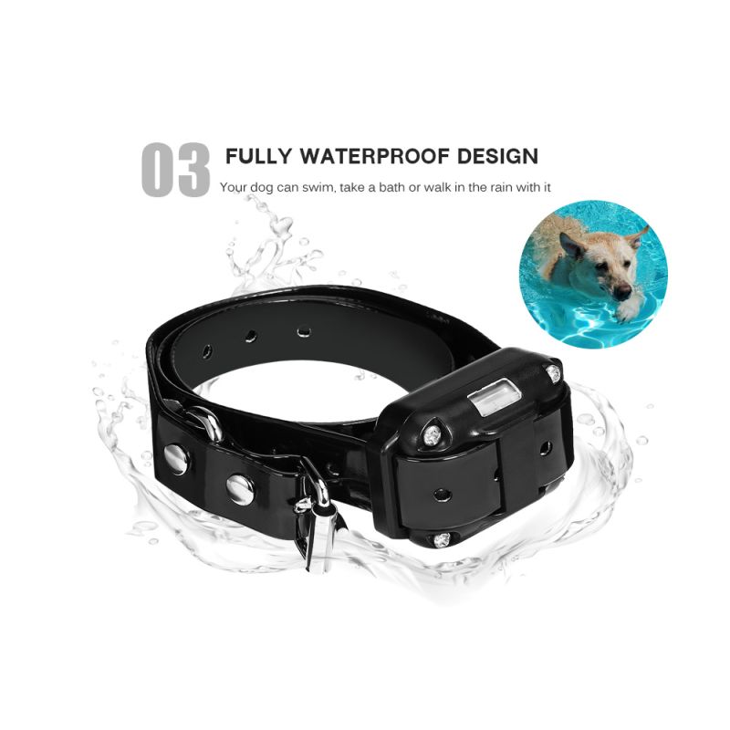 Collar de Entrenamiento para Perros 800m Impermeable Recargable con Control Remoto y Pantalla LCD Ajustable