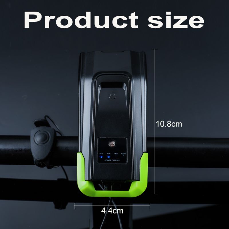 Luces de Bicicleta 2x T6 2400 Lúmenes USB Recargable Alto Brillo Seguridad en Ciclismo Seis Modos de Luz