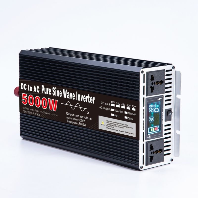 Inversor de Onda Sinusoidal Pura 8000W DC 12V 24V a AC 110V 220V Energía Solar Alta Calidad Para RV y Hogar