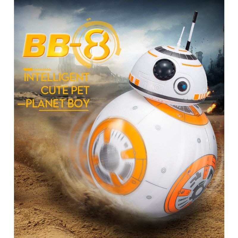 Nuevo RC robot BB-8 Star Wars de 205 cm con rotación 360° y suspensión magnética para diversión de niños
