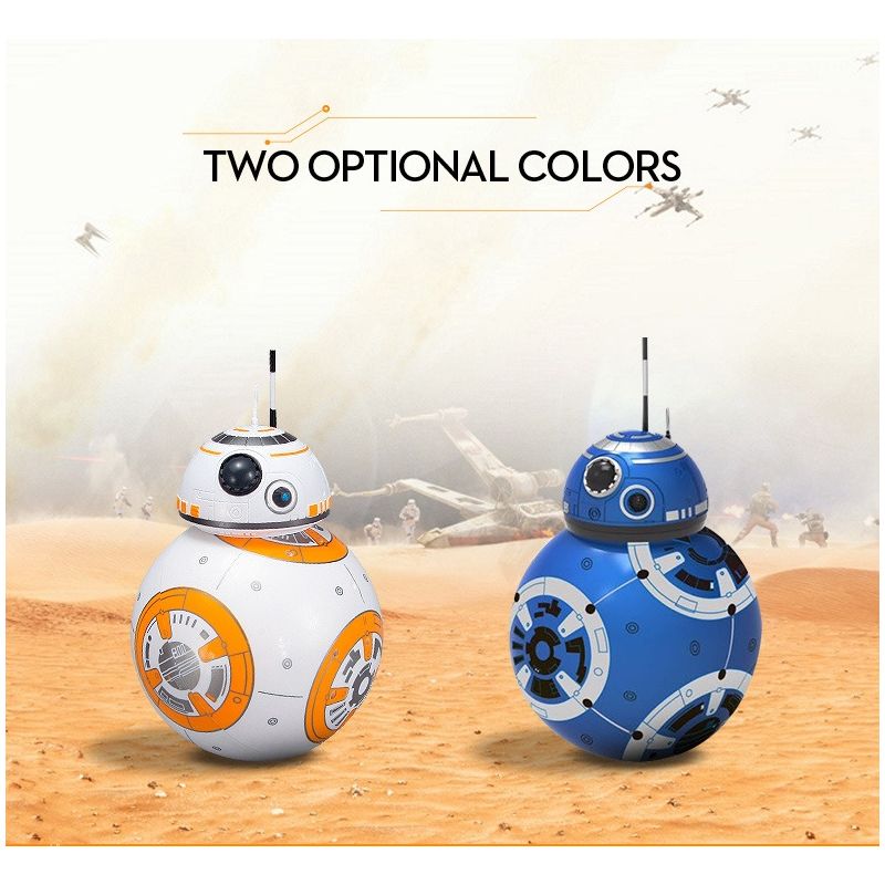 Nuevo RC robot BB-8 Star Wars de 205 cm con rotación 360° y suspensión magnética para diversión de niños