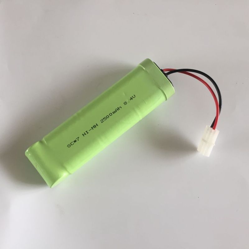 Batería Recargable 8.4V 2500mAh Ni-MH Ecológica Sin Efecto Memoria para Coches de Juguete y Aviones Modelo