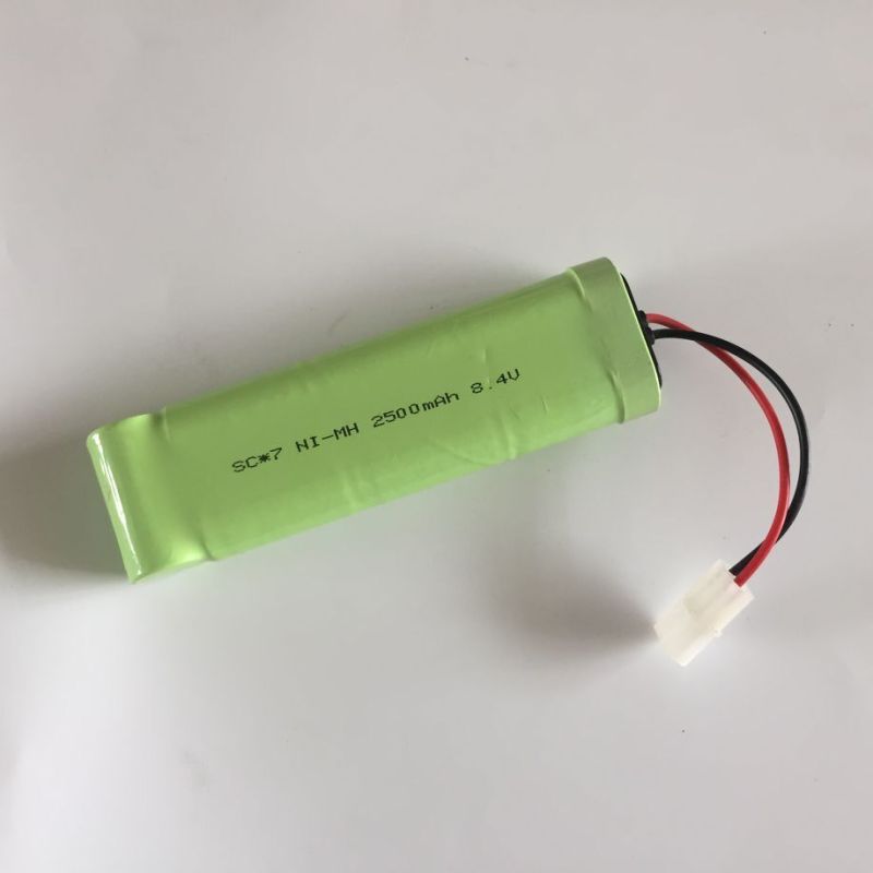 Batería Recargable 8.4V 2500mAh Ni-MH Ecológica Sin Efecto Memoria para Coches de Juguete y Aviones Modelo