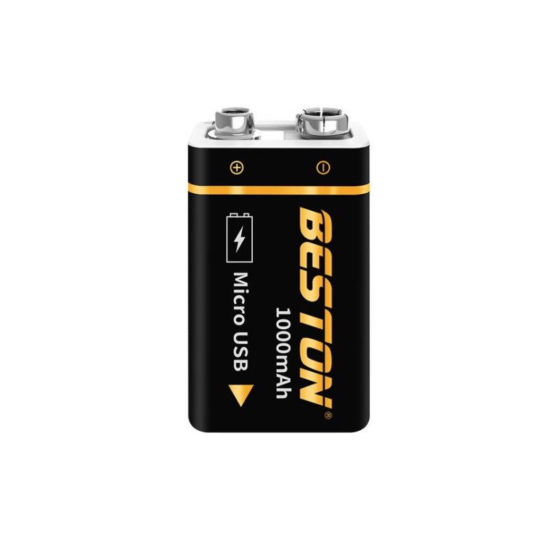 Batería Beston 9V recargable 1000mAh micro USB de iones de litio para RC opción de energía sostenible alta capacidad