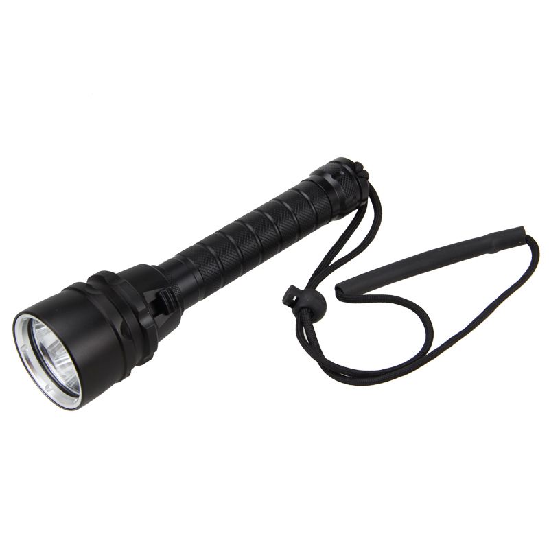 UltraFire linterna de buceo LED L2 8000 lúmenes impermeable 100m linterna de aluminio anodizado ajustable