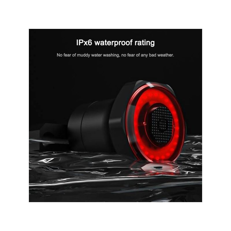 Luz Trasera Inteligente MEROCA MX2 Sensor de Freno para Bicicleta de Montaña LED COB Diseño Duradero Recargable