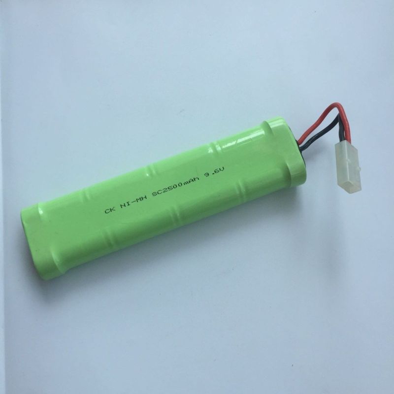 Batería recargable 9.6V SC*8 2500mAh Ni-MH para coches RC y aviones modelo alto rendimiento y energía ecológica