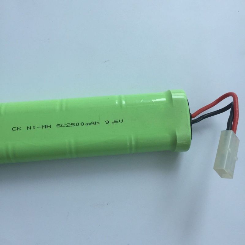 Batería recargable 9.6V SC*8 2500mAh Ni-MH para coches RC y aviones modelo alto rendimiento y energía ecológica