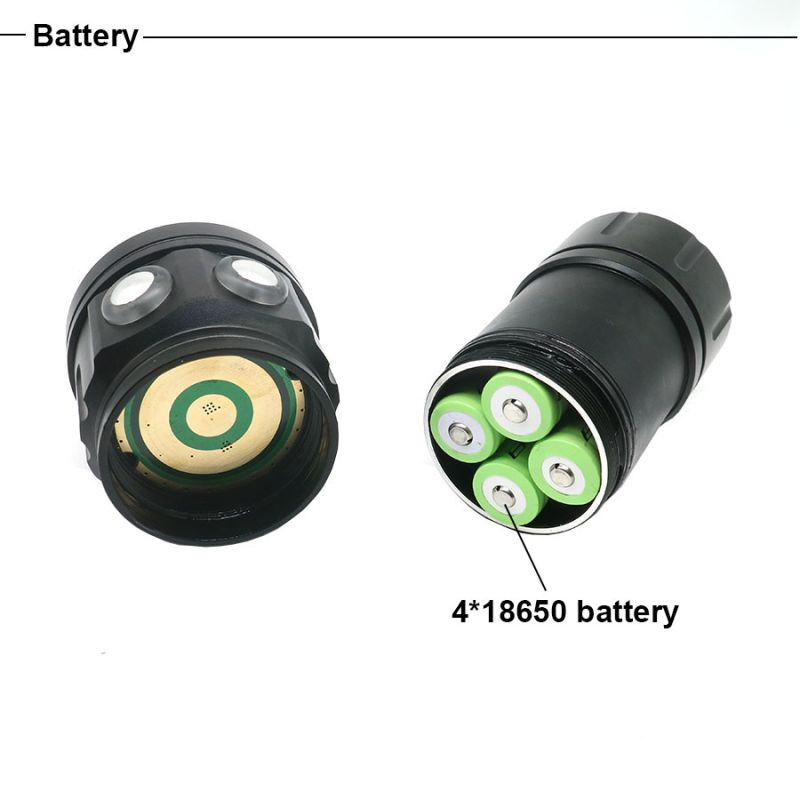 Linterna de Buceo UV QH14/QH27 20000 lúmenes multifunción ideal para arrecifes de coral y exploración submarina