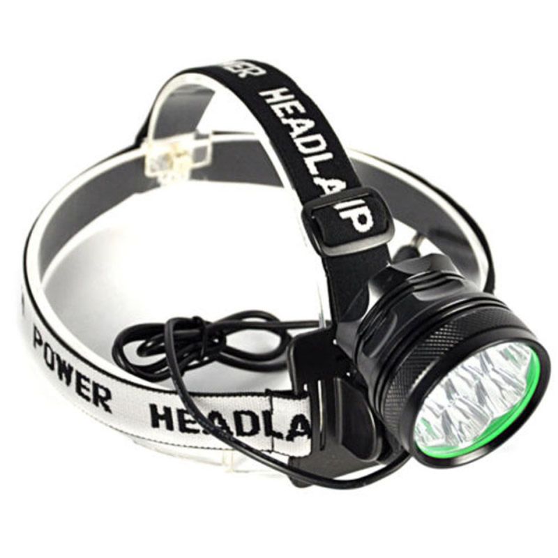 Luz de bicicleta 9T6 10800 lúmenes negra IP65 seguridad ciclismo nocturno batería y cargador incluidos promoción