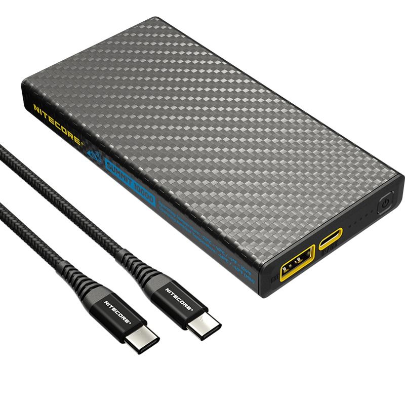 Nitecore Summit 10000 Power Bank -40°C, Batería Externa Carga Rápida, Ligera y Compacta para Senderismo/Camping