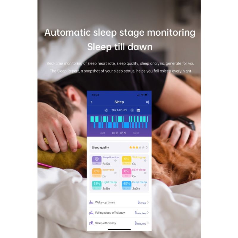 Smartwatch ET540 Monitoreo de Salud, Reloj Inteligente con Oxímetro, Glucosa, ECG, Presión Arterial, Fitness Tracke