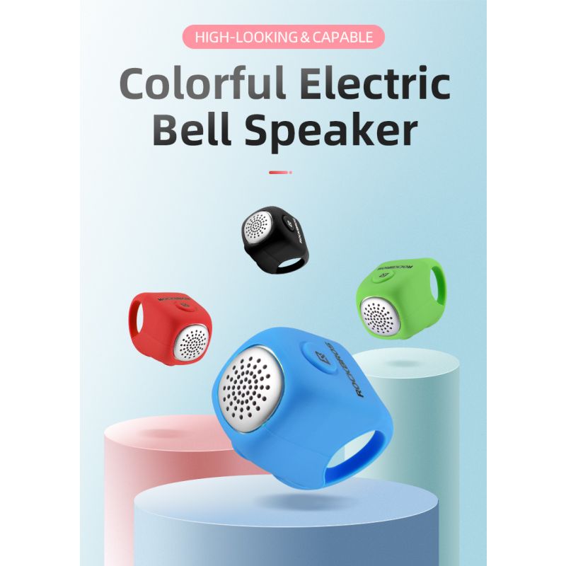 Timbre de Ciclismo ROCKBROS 110 dB Sonido Potente Impermeable y Gel de Sílice Seguridad Urbana y de Montaña