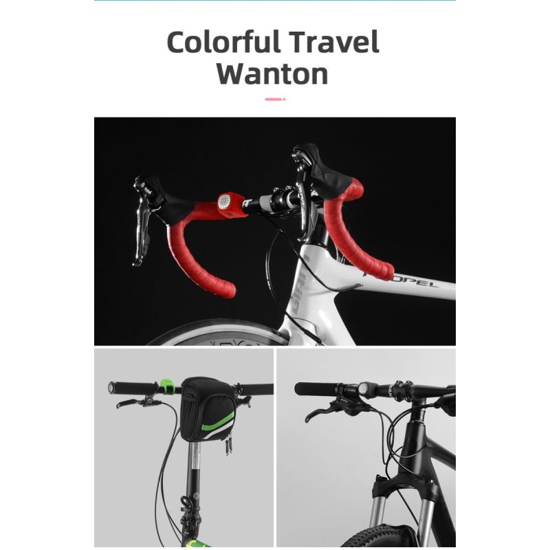 Timbre de Ciclismo ROCKBROS 110 dB Sonido Potente Impermeable y Gel de Sílice Seguridad Urbana y de Montaña