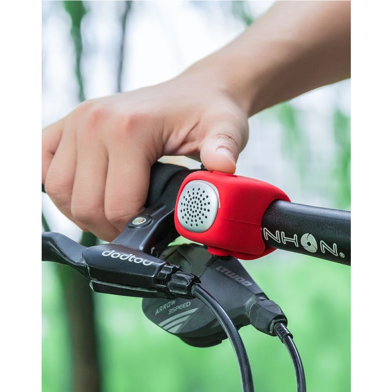 Timbre de Ciclismo ROCKBROS 110 dB Sonido Potente Impermeable y Gel de Sílice Seguridad Urbana y de Montaña