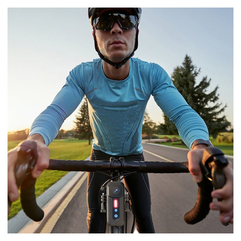 Grabador de Bicicleta 1080P con Luz Trasera Cámara Multifuncional y Video HD para Ciclismo Urbano y de Montaña