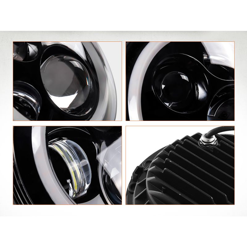 Faros delanteros LED CO LIGHT 7 pulgadas para Jeep Wrangler y Lada Niva diseño elegante luces DRL visibilidad