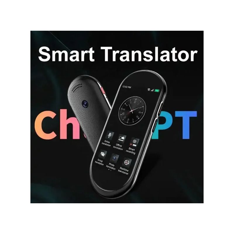 Descubre Traductor de voz A10 pantalla HD 4.1 pulgadas Chat GPT SIM 4G Compañero de viaje traducción en tiempo real