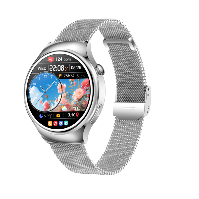 ET390 Smart Watch Mujeres AMOLED 360*360 ECG HD Pantalla Frecuencia cardíaca Bluetooth Llamadas SmartWatch impermeable