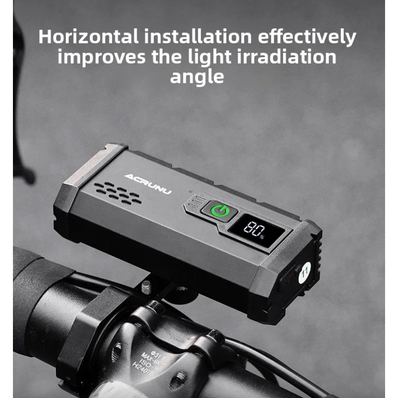 ACRUNU Luz Bicicleta 4000 Lúmenes USB Recargable, Faro LED Ciclismo, Alta Visibilidad y Seguridad, Tipo-C.