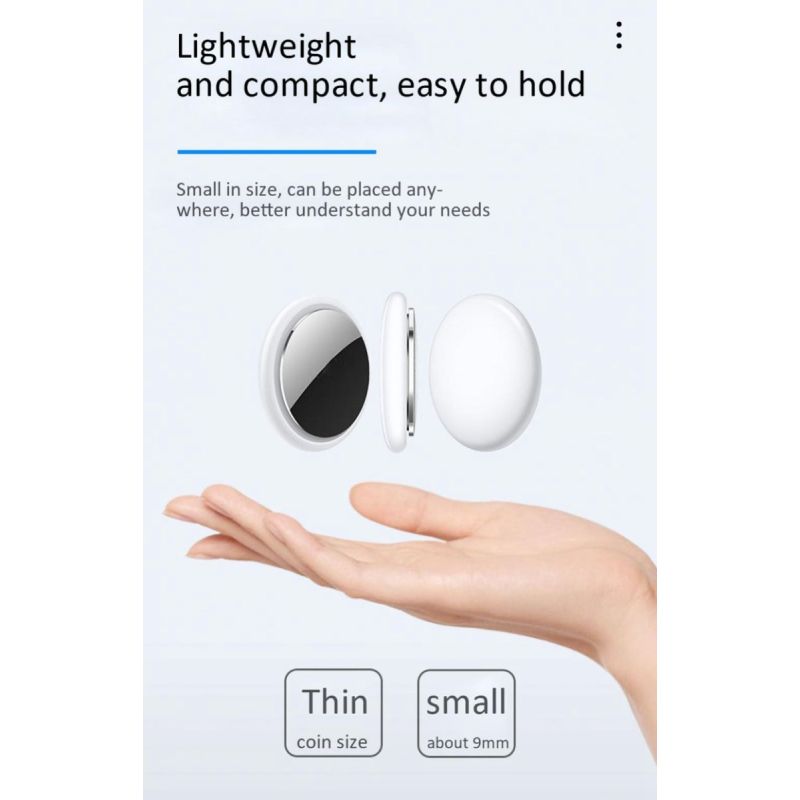 Mini Rastreador GPS Bluetooth 4.0 Localizador Inteligente Diseño Compacto Compatibilidad iOS Android y más