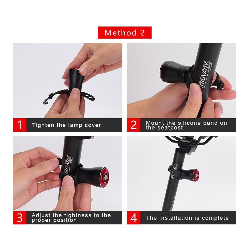 Luz Trasera Inteligente ANTUSI Q5 con Encendido Automático Múltiples Modos IPX6 Impermeable para Ciclismo Urbano