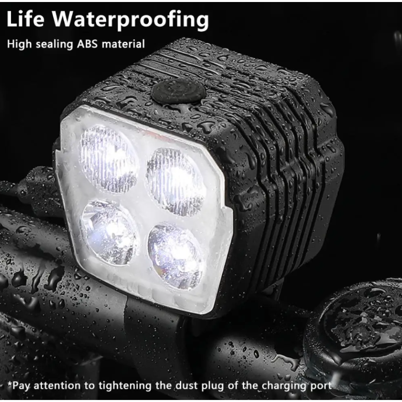 Faro Bocina Bicicleta USB Recargable 2-en-1 | Luz Delantera LED 120dB | Seguridad Ciclismo Accesorios MTB