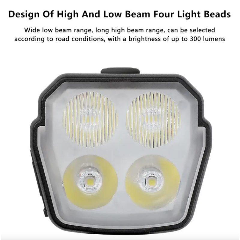 Faro Bocina Bicicleta USB Recargable 2-en-1 | Luz Delantera LED 120dB | Seguridad Ciclismo Accesorios MTB