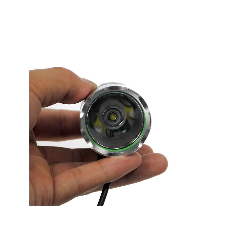 EternalFire BH01 T6 Luz para Bicicleta LED 1800 Lúmenes Alta Potencia Gris IP65 Instalación Fácil Seguridad