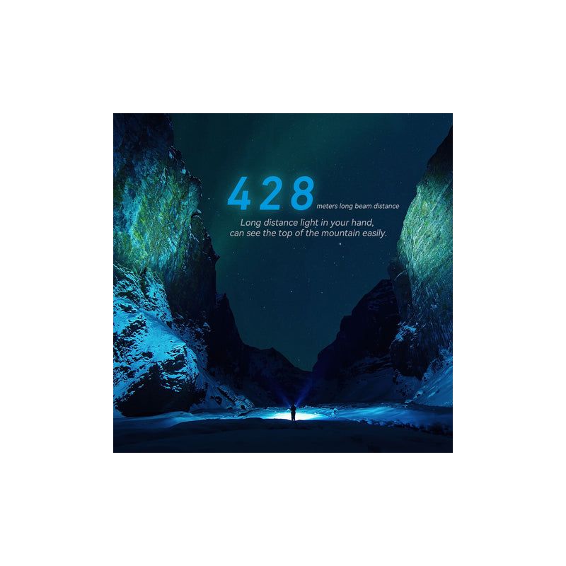 Linterna IMALENT BL50 3600 lúmenes LED recargable tipo C linterna EDC con luz UV y pantalla OLED