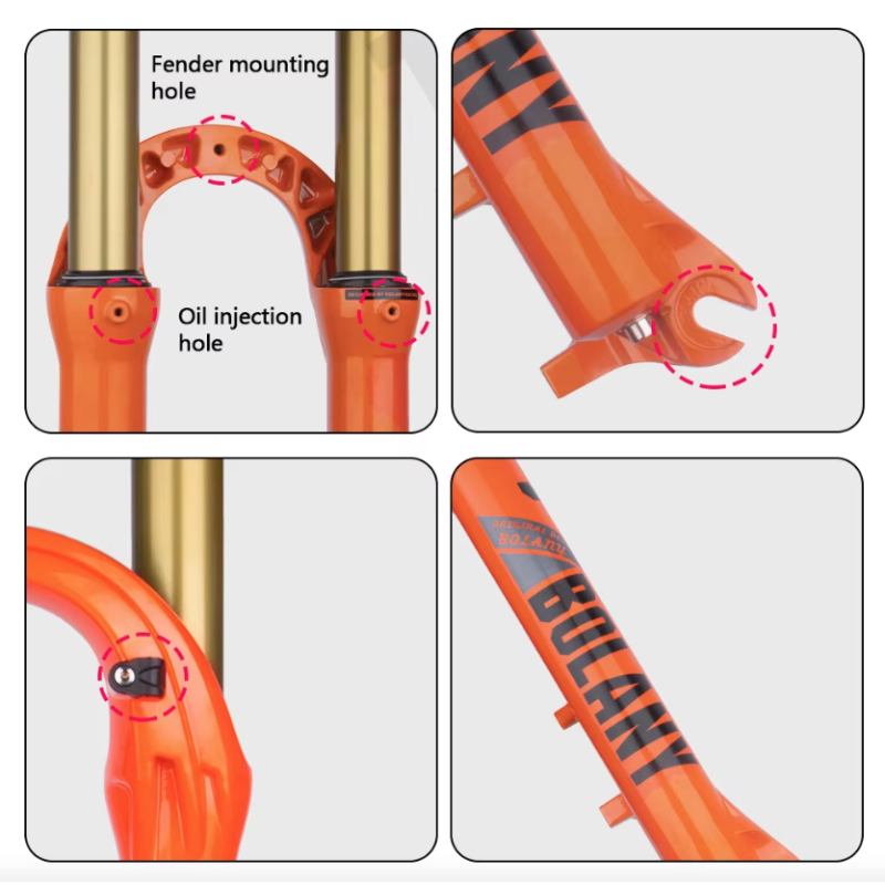 Horquilla BOLANY MTB 27.5/29 Pulgadas Suspensión Neumática Amortiguación Excepcional Ciclismo de Montaña