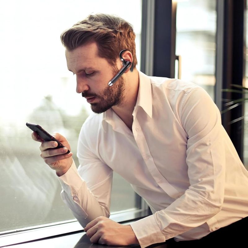 Auriculares Inalámbricos de Negocios y Deportivos con Micrófono, Cancelación de Ruido y Manos Libres Hi-Fi