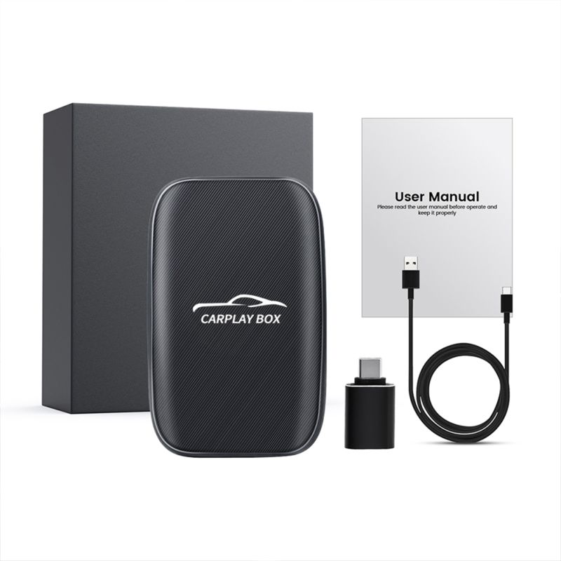 Caja CarPlay Inalámbrica Adaptador Android Auto con YouTube Netflix Entretenimiento en el Coche Sin Cable