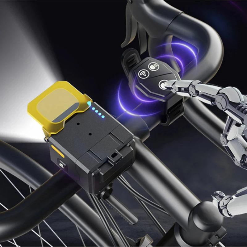 Luces delantera bicicleta Nitebeam 30W iluminación potente control remoto inalámbrico seguridad ciclista robusta