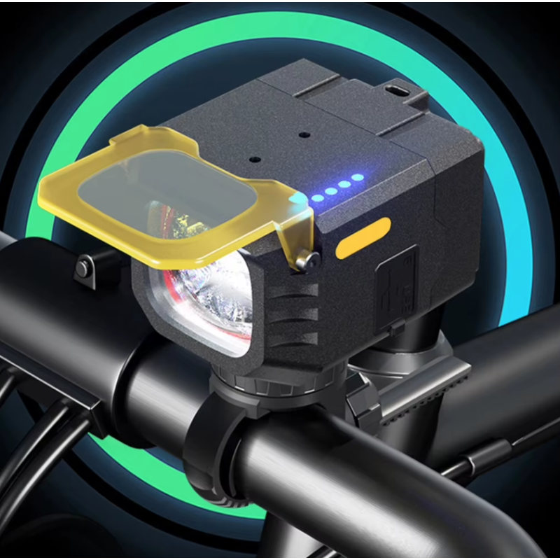 Luces delantera bicicleta Nitebeam 30W iluminación potente control remoto inalámbrico seguridad ciclista robusta