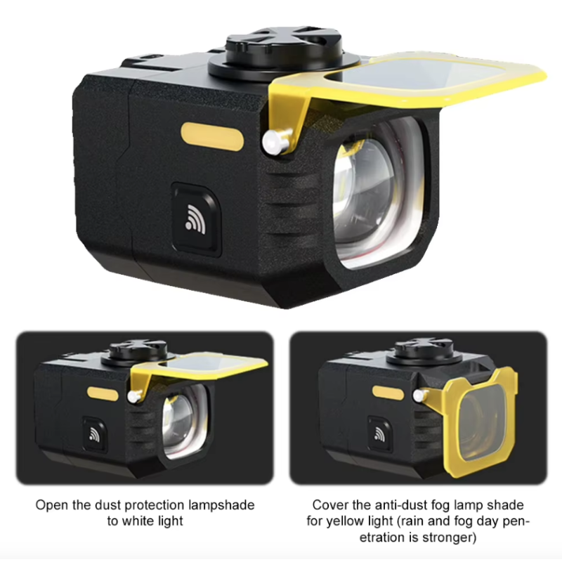 Luces delantera bicicleta Nitebeam 30W iluminación potente control remoto inalámbrico seguridad ciclista robusta