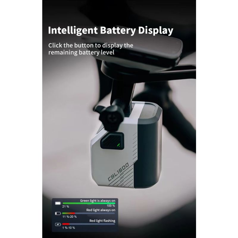 Magicshine CBL1600 Luz LED MTB 1600 lúmenes para bicicleta con montaje en manillar y control remoto