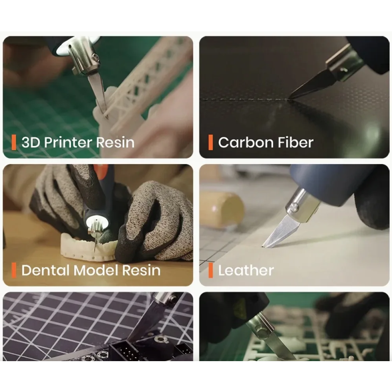 Cutter Ultrasónico Chawke 65W para Corte Preciso Textil, Impresión 3D y Costura | Cuchillo con Hoja Carbono