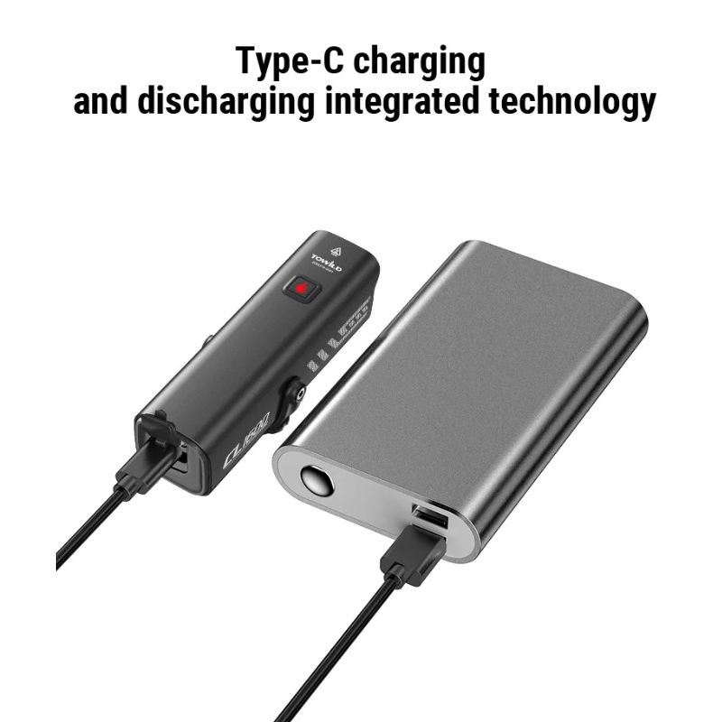 TOWILD CL1600 luz bicicleta 1600LM impermeable USB recargable control remoto ciclismo nocturno alta luminosidad