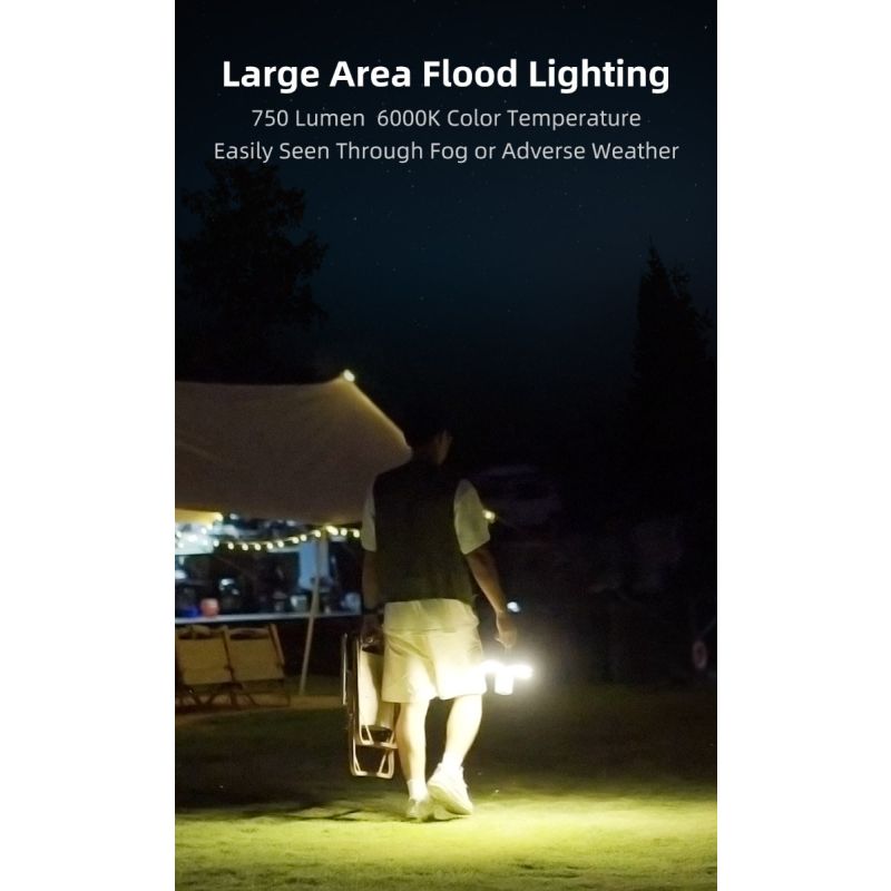 Luz Camping Klarus CL2 750 Lúmenes Plegable Bombillas 90° 7 Modos Luz Ambiental Ideal Cuidado Ocular