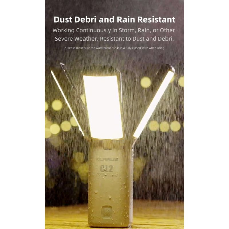 Luz Camping Klarus CL2 750 Lúmenes Plegable Bombillas 90° 7 Modos Luz Ambiental Ideal Cuidado Ocular