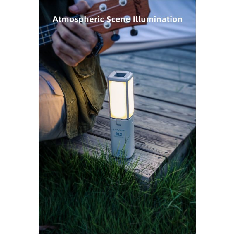 Luz Camping Klarus CL2 750 Lúmenes Plegable Bombillas 90° 7 Modos Luz Ambiental Ideal Cuidado Ocular