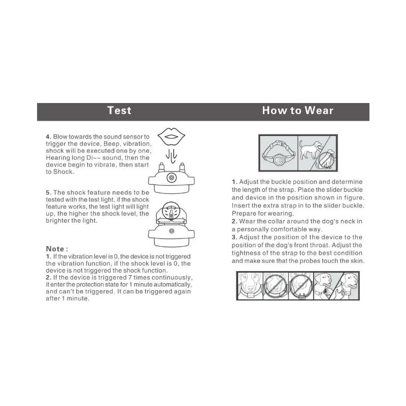 Collar Antiladridos Inteligente Control de Ladridos para Perros Algoritmo de Corteza Avanzado Collar Recargable