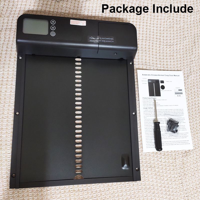 Puerta segura para pollos con temporizador automático Motor inteligente Instalación fácil y resistente climate