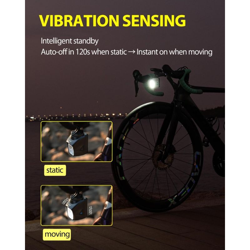 TOWILD DLite 1700 DL1700 Faro Bici Potente | Luz Recargable USB 1700 Lúmenes Impermeable Seguridad