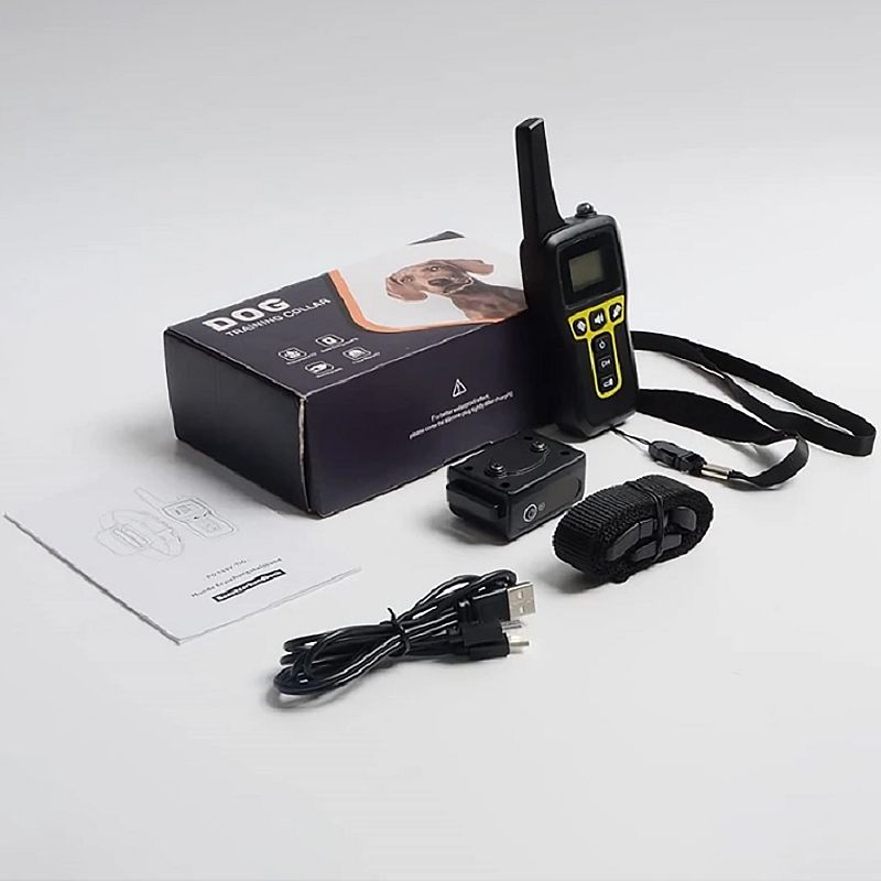 Collar de entrenamiento para perros con control remoto y modos ajustables PD 529-1-TIO recargable y seguro