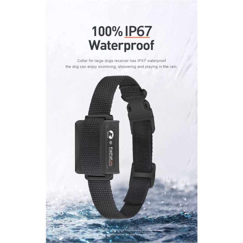 Collar de entrenamiento para perros con control remoto y modos ajustables PD 529-1-TIO recargable y seguro