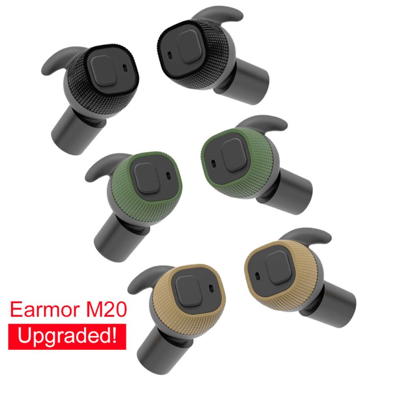 EARMOR M20 Auriculares Tácticos Cancelación de Ruido Confort Ideal para Tiro y Aplicación de la Ley