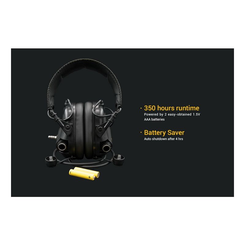 Orejeras Tiro EARMOR M32 MOD1 Auriculares Tácticos Protección Auditiva y Comunicación Electrónica Ajuste Cómodo
