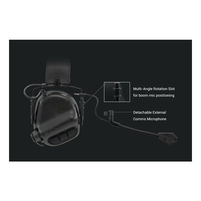 Orejeras Tiro EARMOR M32 MOD1 Auriculares Tácticos Protección Auditiva y Comunicación Electrónica Ajuste Cómodo